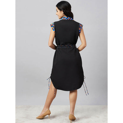 First Resort by Ramola Bachchan Print Shirt Dress with Belt (Set of 2)
