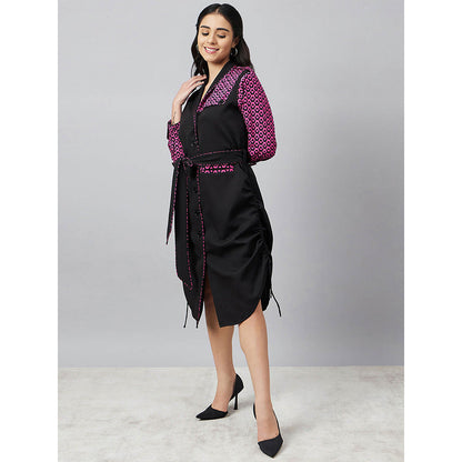 First Resort by Ramola Bachchan Print Shirt Dress with Belt (Set of 2)