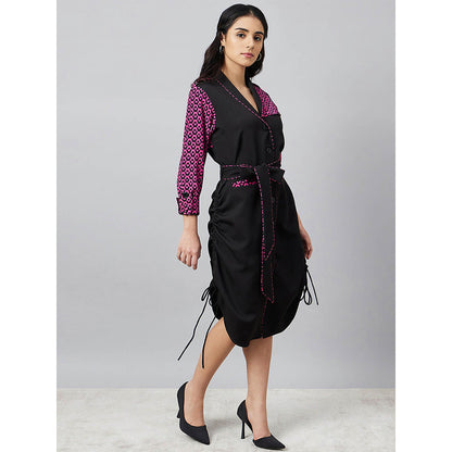 First Resort by Ramola Bachchan Print Shirt Dress with Belt (Set of 2)