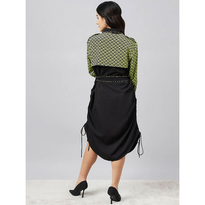 First Resort by Ramola Bachchan Print Shirt Dress with Belt (Set of 2)