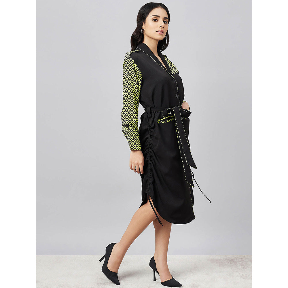 First Resort by Ramola Bachchan Print Shirt Dress with Belt (Set of 2)