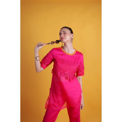 Firki by Sweta Pink Sugar Rush Co-Ord (Set of 2)