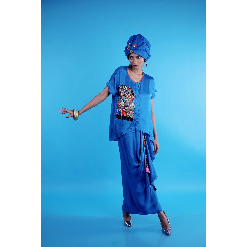 Firki by Sweta Blue Althea Co-Ord (Set of 2)
