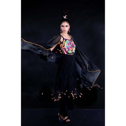 Firki by Sweta Black Aja Co-Ord (Set of 2)