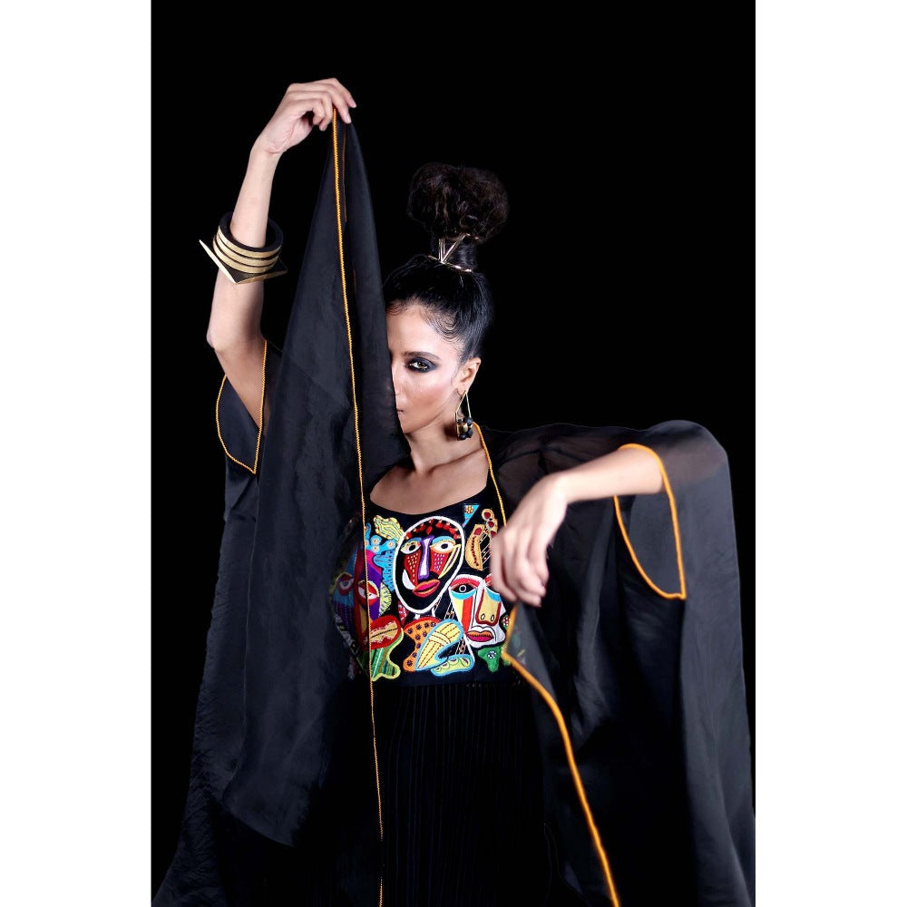 Firki by Sweta Black Aja Co-Ord (Set of 2)