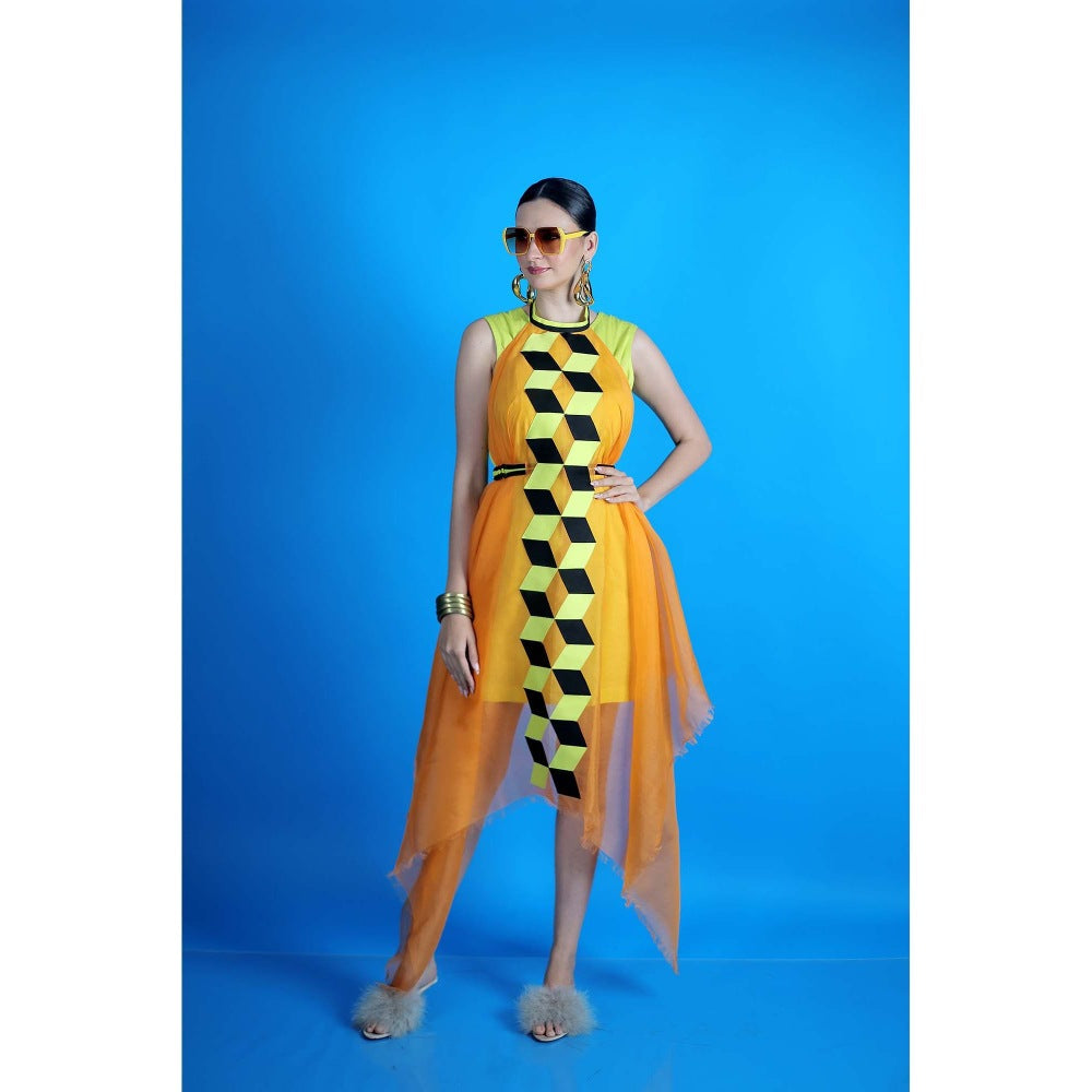 Firki by Sweta Green Sunset Glow Dress
