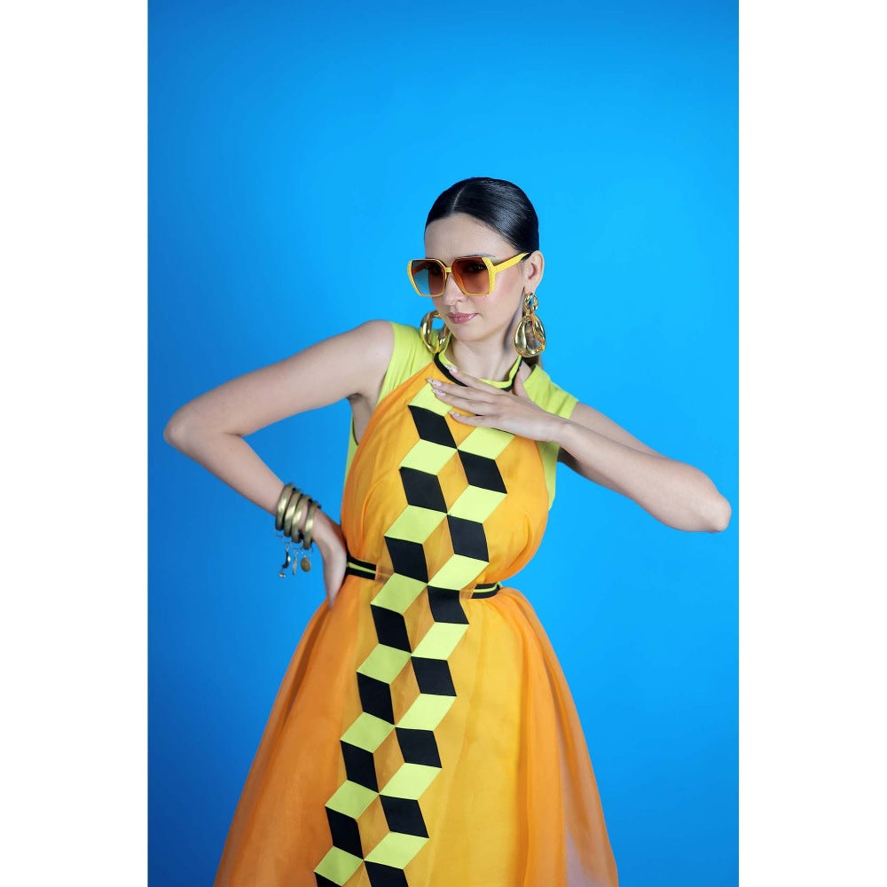 Firki by Sweta Green Sunset Glow Dress