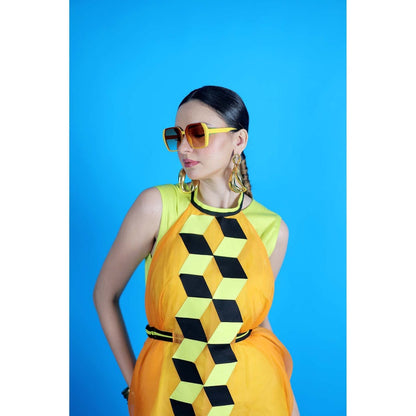 Firki by Sweta Green Sunset Glow Dress