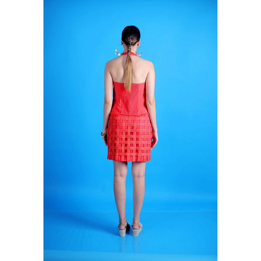 Firki by Sweta Red Ruby Bombshell Mini Dress