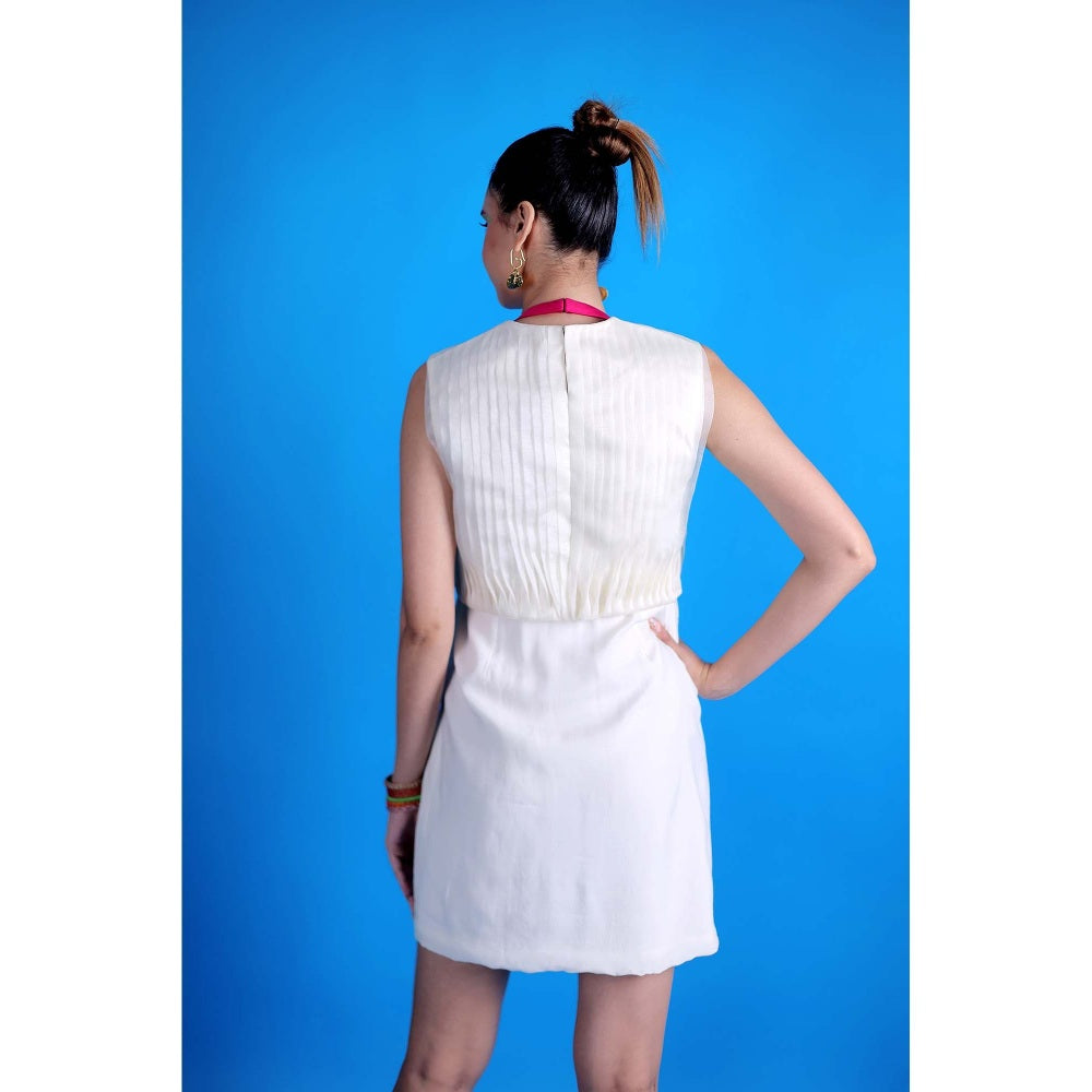 Firki by Sweta White Rosy Glow Dress