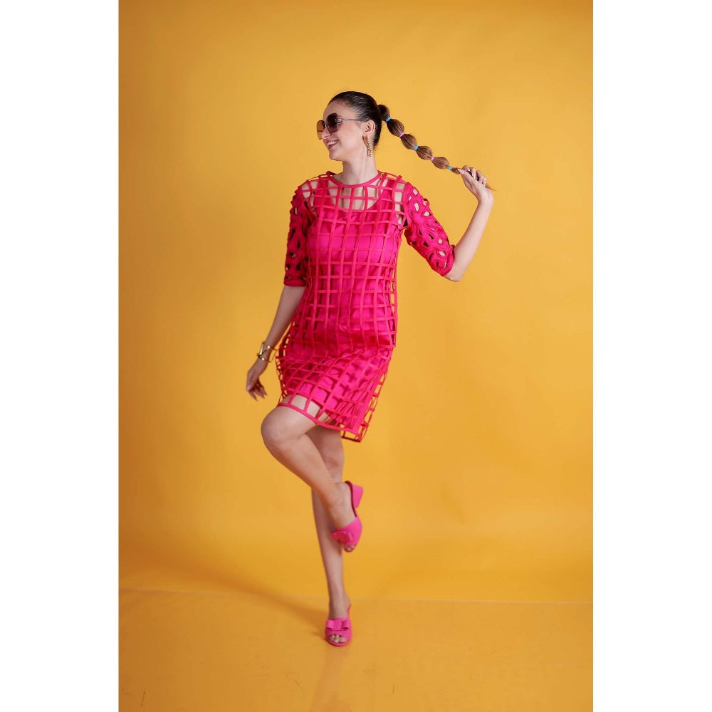 Firki by Sweta Pink Cherry Blossom Dress