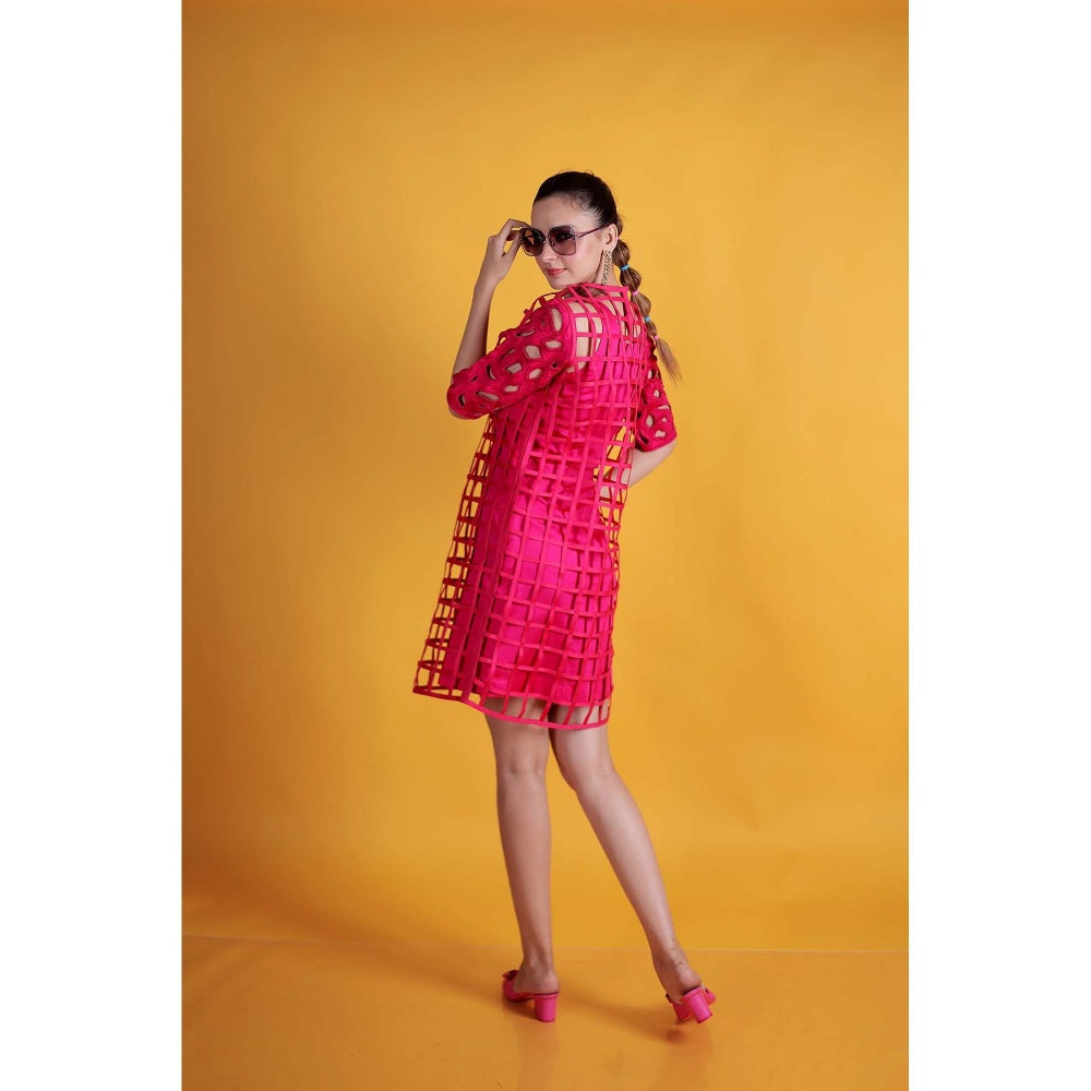 Firki by Sweta Pink Cherry Blossom Dress