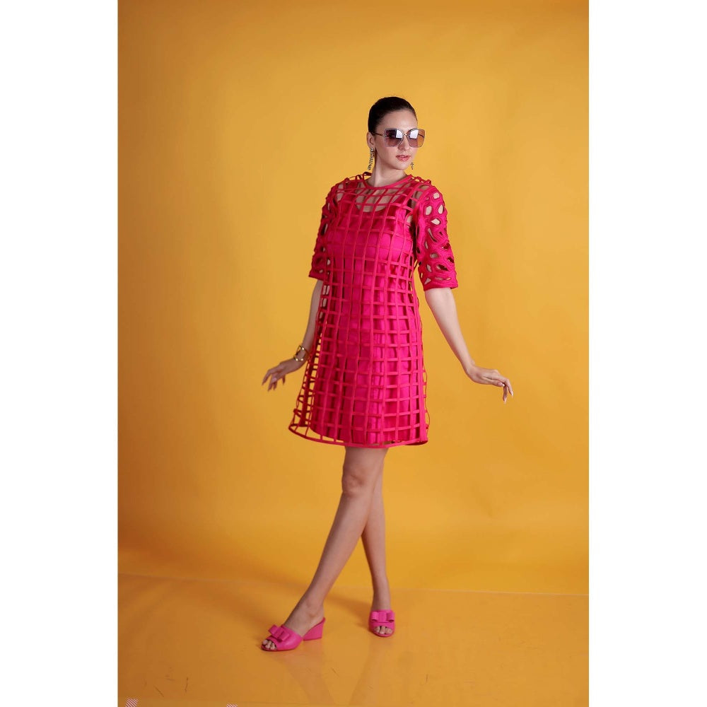Firki by Sweta Pink Cherry Blossom Dress