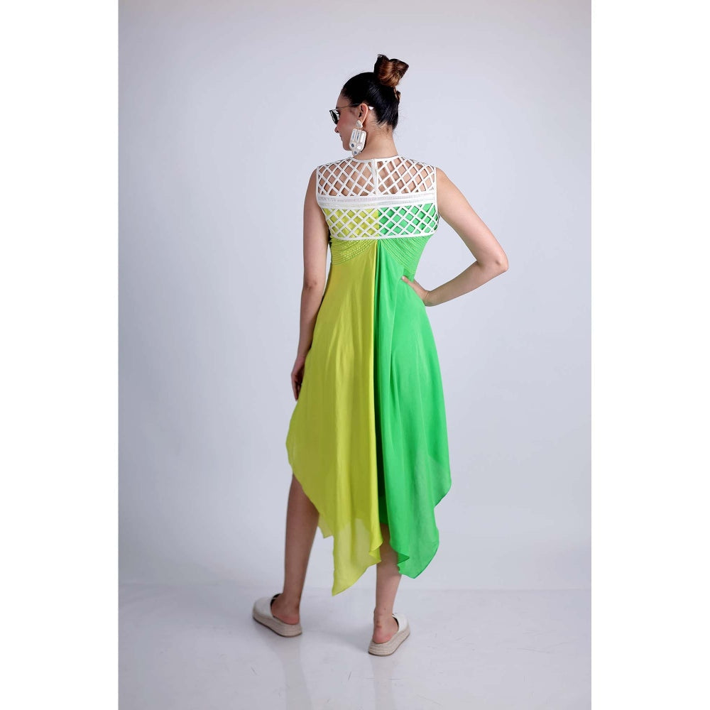 Firki by Sweta Yellow Lime Crush Dress