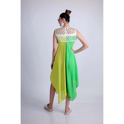 Firki by Sweta Yellow Lime Crush Dress