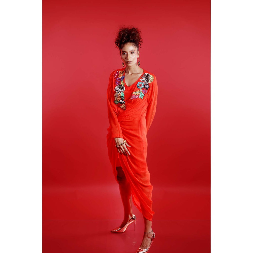 Firki by Sweta Red Issa Dress