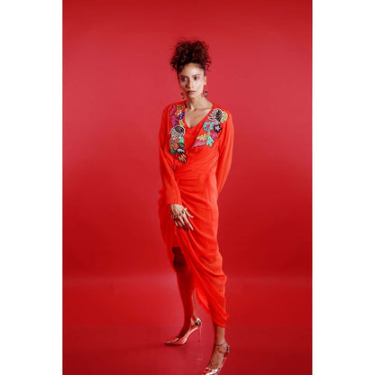 Firki by Sweta Red Issa Dress