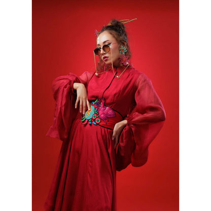 Firki by Sweta Red Geisha Dress