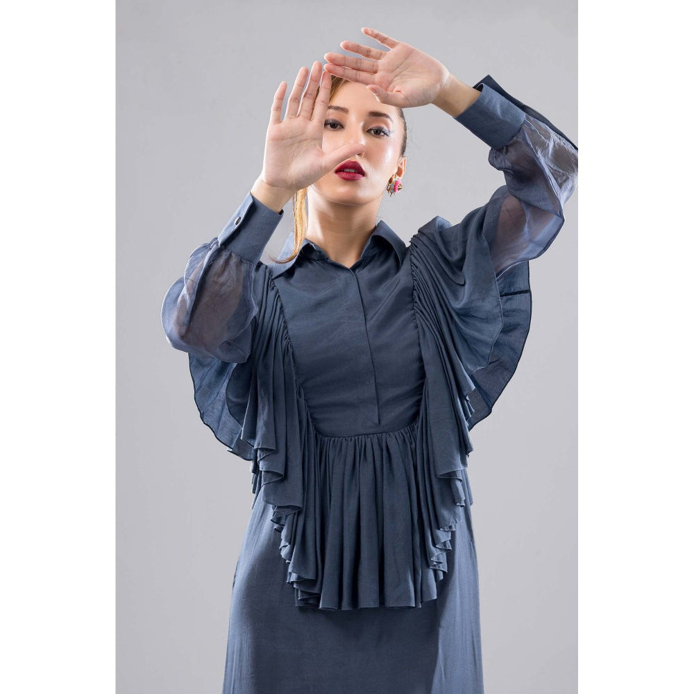 Firki by Sweta Grey Noir Dress