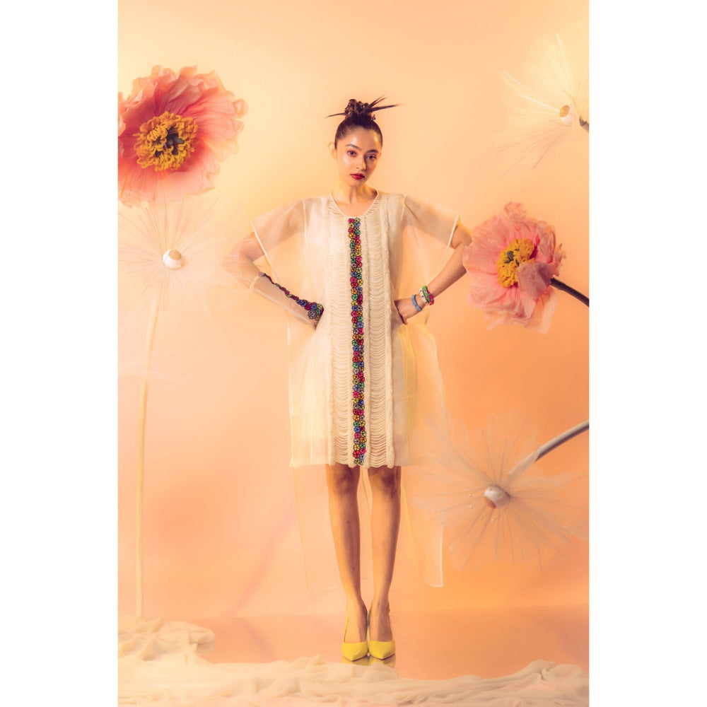 Firki by Sweta Ivory Blossom Dress