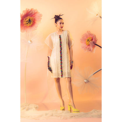 Firki by Sweta Ivory Blossom Dress