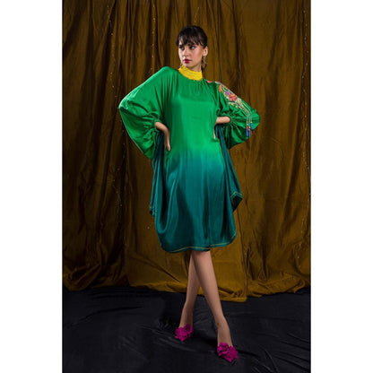 Firki by Sweta Green Moss Kaftan Style Dress