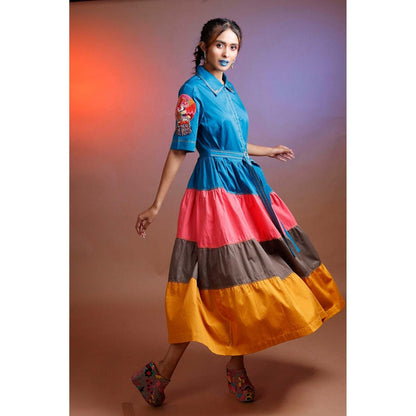 Firki by Sweta Blue Candy Floss Dress