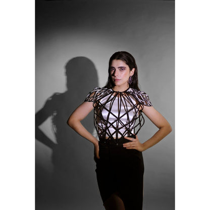 Firki by Sweta White Cocoon Top