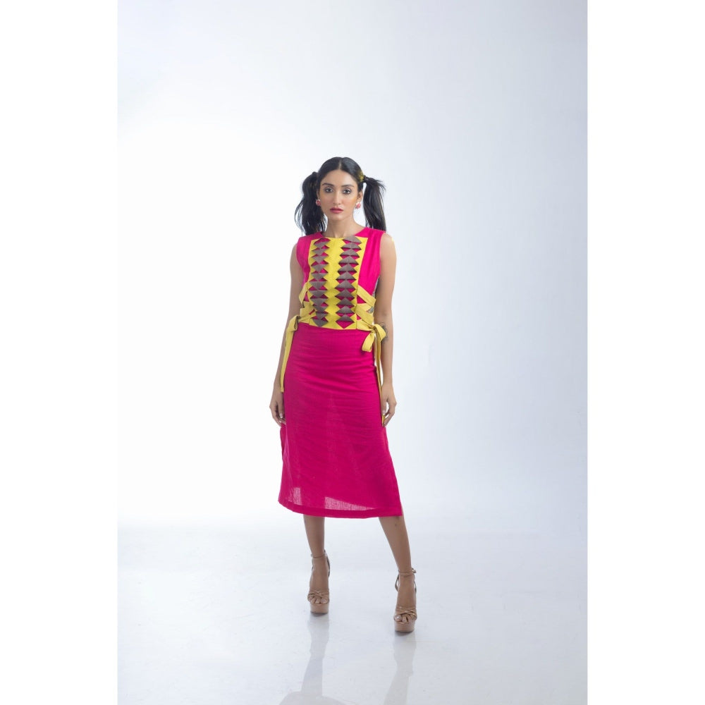 Firki by Sweta Fuchsia Poppy Pink Dress
