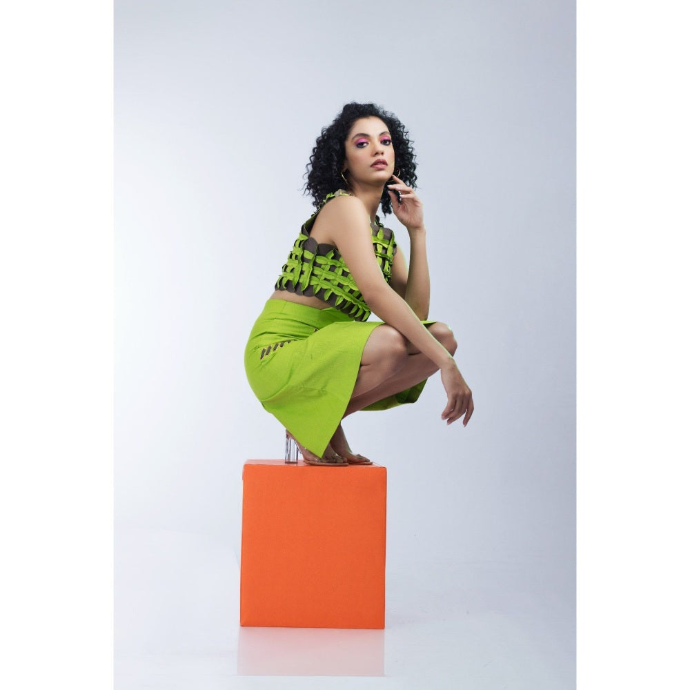 Firki by Sweta Citrus Green Dress