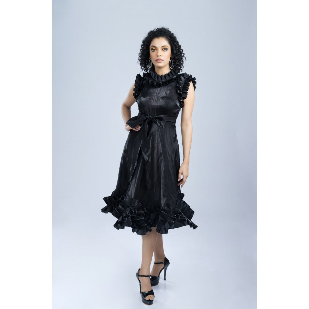 Firki by Sweta Midnight Sparkle Black Dress