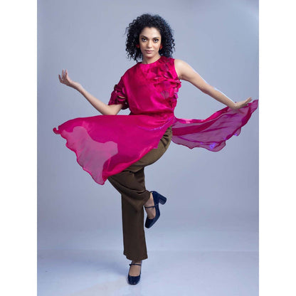 Firki by Sweta Bombshell Pink Tunic with Pant