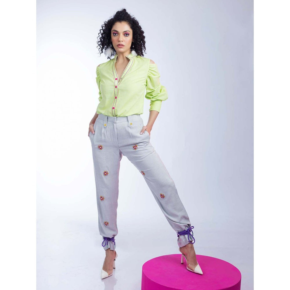 Firki by Sweta Lime Green Light Shirt with Pant