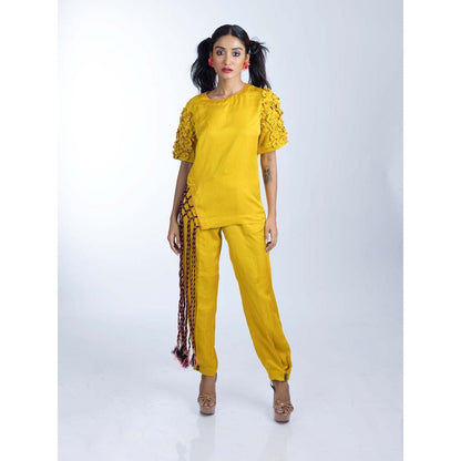 Firki by Sweta Rebel Yellow Co-Ord Set