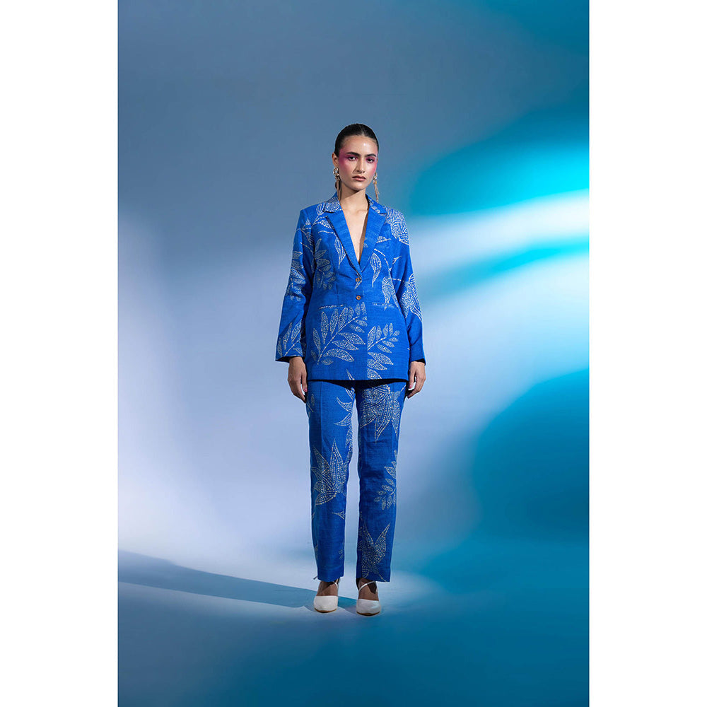 Gazab By Miku Kumar Prussian Blue Co-Ord (Set of 2)