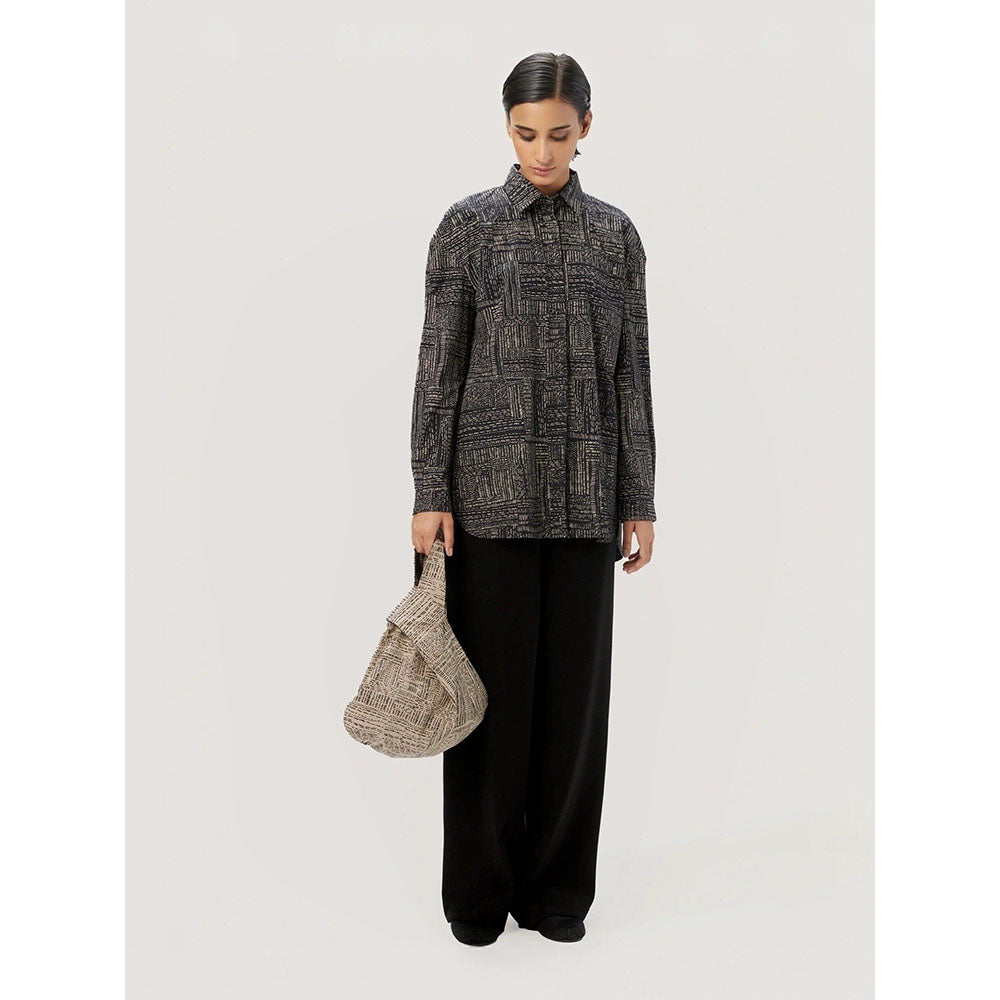 Genes Lecoanet Hemant Women Cotton Poplin Printed Shirt