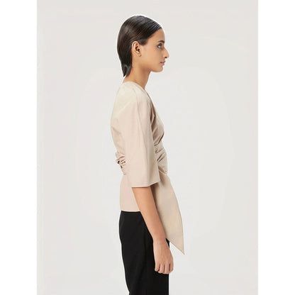 Genes Lecoanet Hemant Women Mastic Waist Tie-Up Top