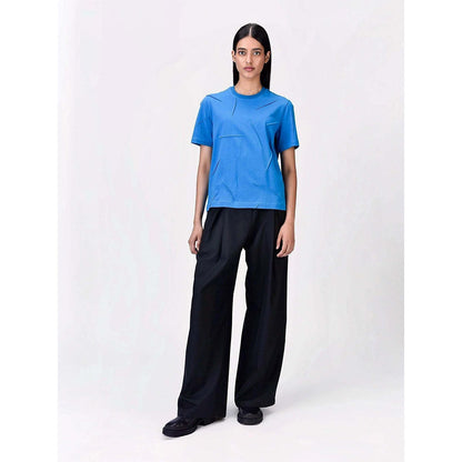 Genes Lecoanet Hemant Women's Cotton Round Neck Solid Half Sleeves T-shirt