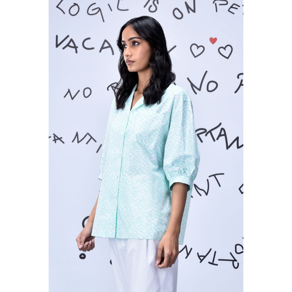 Genes Lecoanet Hemant Womens Labyrinth Print Shirt