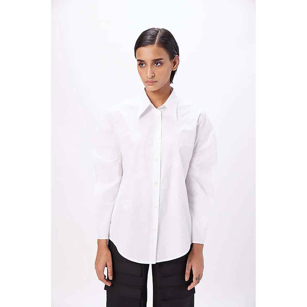 Genes Lecoanet Hemant Straight Fit Shirt With Soft Rounded Sleeves