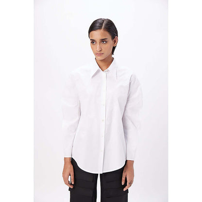 Genes Lecoanet Hemant Straight Fit Shirt With Soft Rounded Sleeves