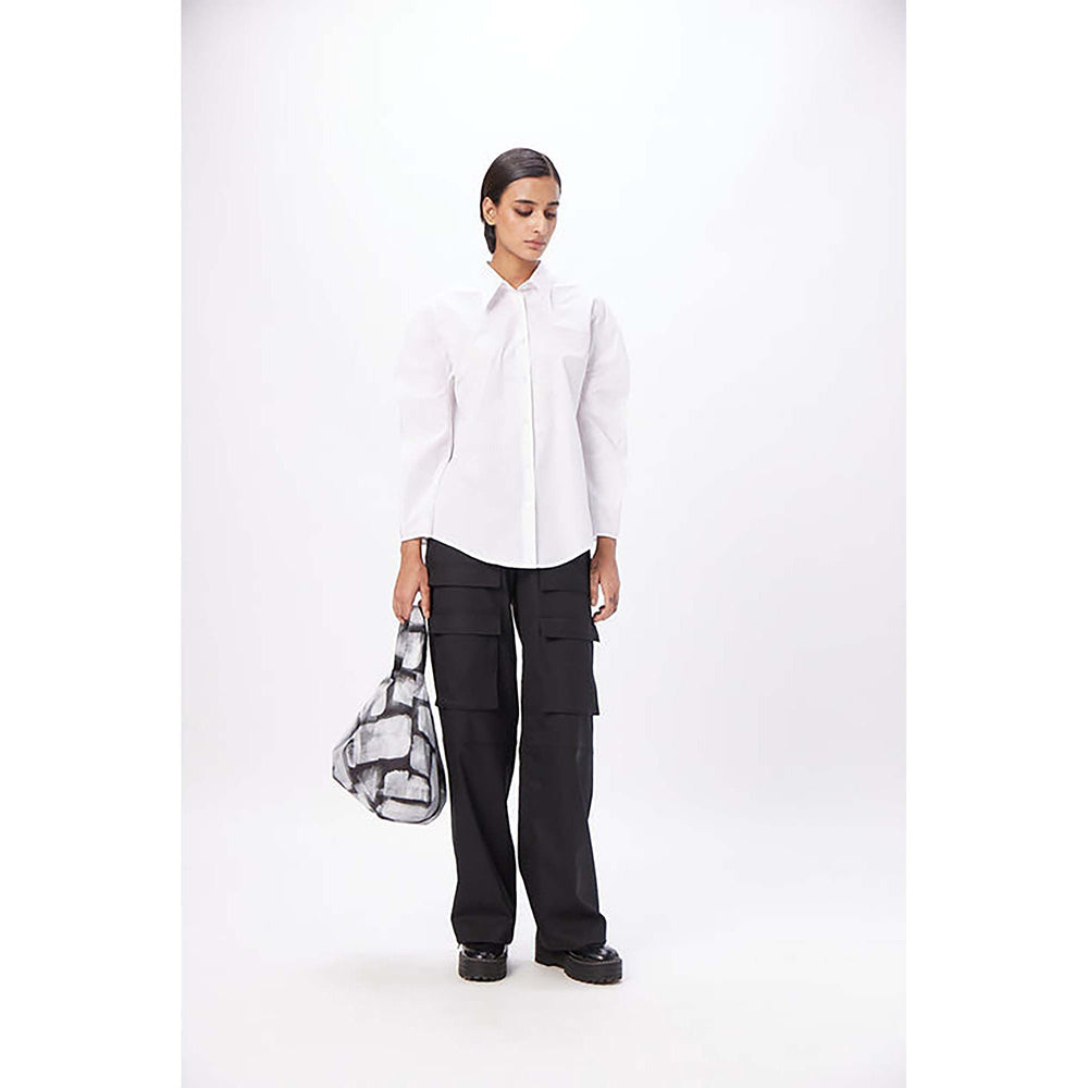 Genes Lecoanet Hemant Straight Fit Shirt With Soft Rounded Sleeves