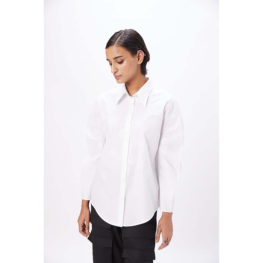 Genes Lecoanet Hemant Straight Fit Shirt With Soft Rounded Sleeves