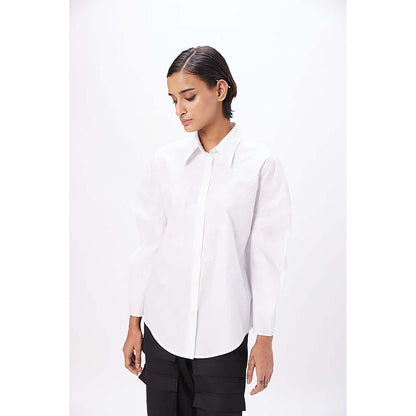 Genes Lecoanet Hemant Straight Fit Shirt With Soft Rounded Sleeves
