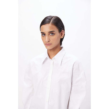 Genes Lecoanet Hemant Straight Fit Shirt With Soft Rounded Sleeves