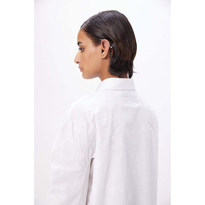 Genes Lecoanet Hemant Straight Fit Shirt With Soft Rounded Sleeves