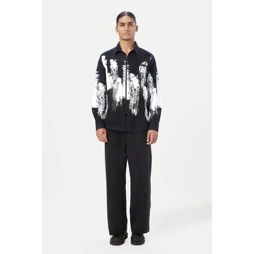 Genes Lecoanet Hemant Regular Fit Shirt With Zipper Front Opening