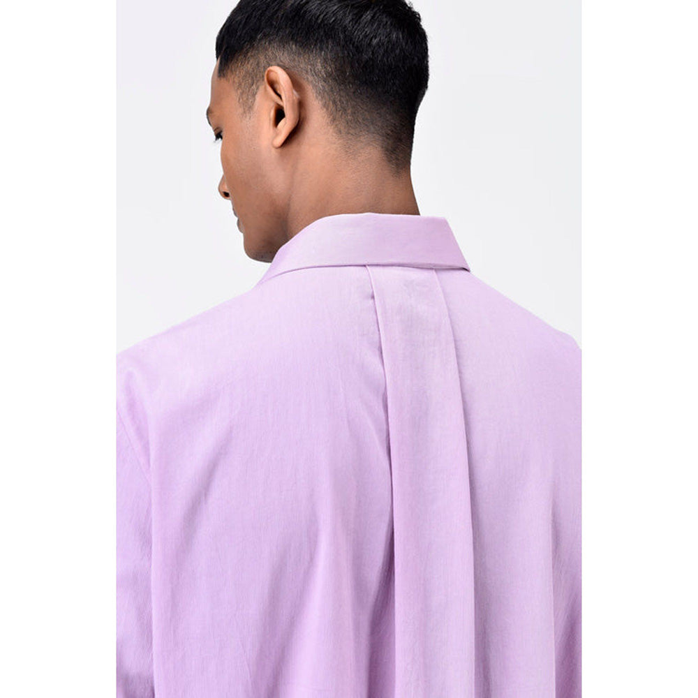 Genes Lecoanet Hemant Mens Regular Fit Button Up Shirt With Box Pleat