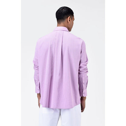 Genes Lecoanet Hemant Mens Regular Fit Button Up Shirt With Box Pleat