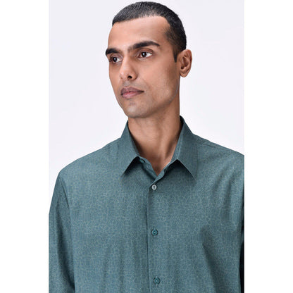 Genes Lecoanet Hemant Regular Fit Button-Up Shirt With Signature Dart